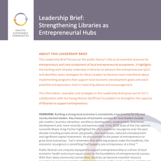 Entrepreneurial Hubs Lb
