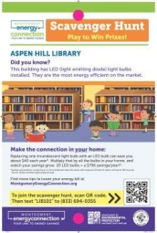 Energy Hunt Program MoCo Energy Connection Scavenger Hunt Partnership