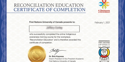 4 Seasons Of Reconciliation Certificate Compressed