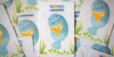 Broward County Library Sunny The Manatee Library Card 1