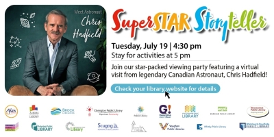 Chris Hadfield Superstar Storytellers Banner