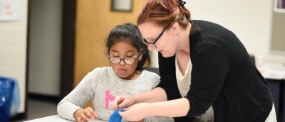 Patty Reeber And Student Gwinnett