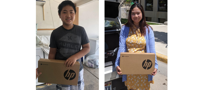 Karen Community of Utah Chromebook recipients